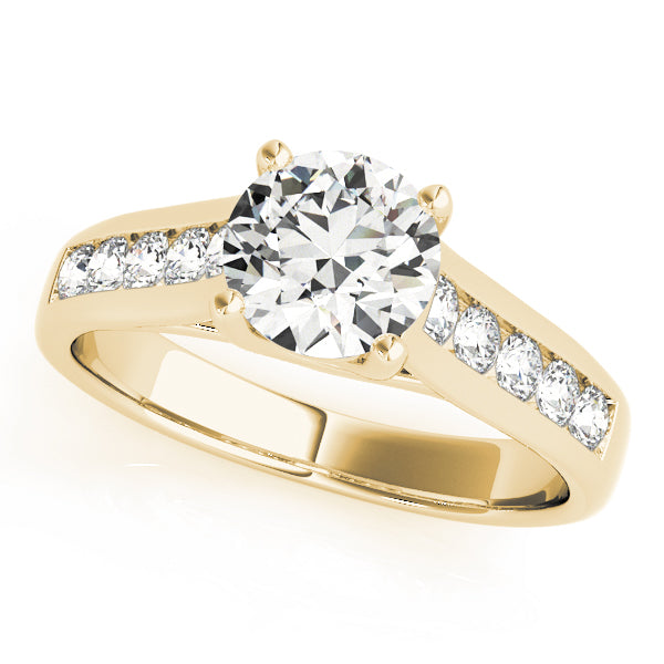 18K Yellow Gold 1.38ctw Round Diamond Engagement Ring