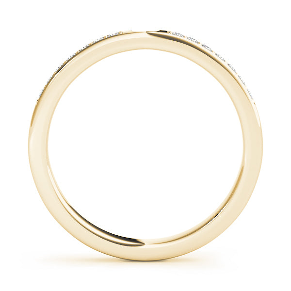 14K Yellow Gold Multi-Diamond Wedding Ring