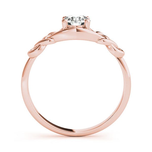 Rose Gold 1/2 CT Diamond Love Knot Ring