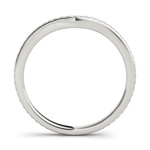 14K White Gold Multi-Diamond Wedding Ring