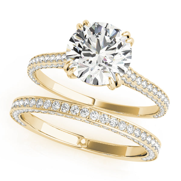 14K Yellow Gold 1.5 ctw Diamond Engagement Ring