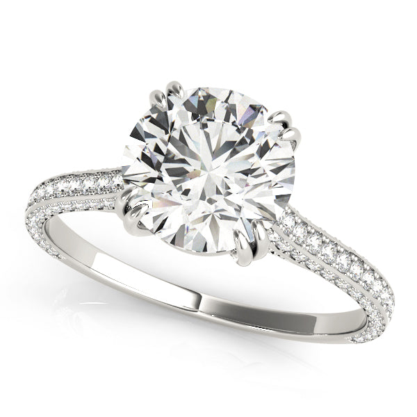 18K White Gold 1.5 ctw Diamond Engagement Ring