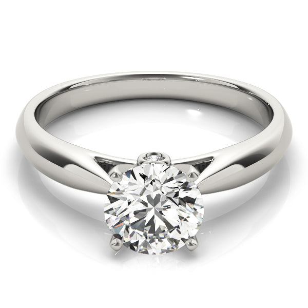 18K White Gold 1 ct Diamond Engagement Ring Solitaire