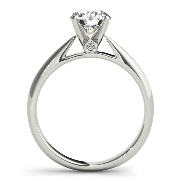 Platinum 1 CT Round Diamond Solitaire Ring