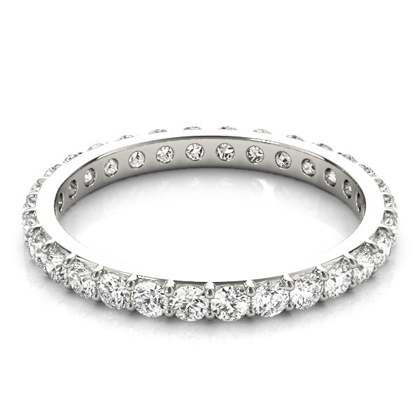 14K White Gold 3/8 ct Diamond Wedding Band