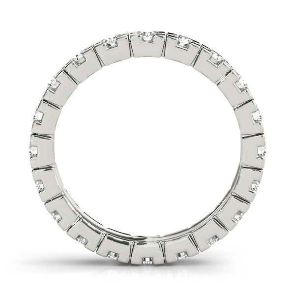 18K White Gold 7/8 ct Diamond Wedding Band