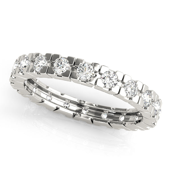 18K White Gold 7/8 ct Diamond Wedding Band