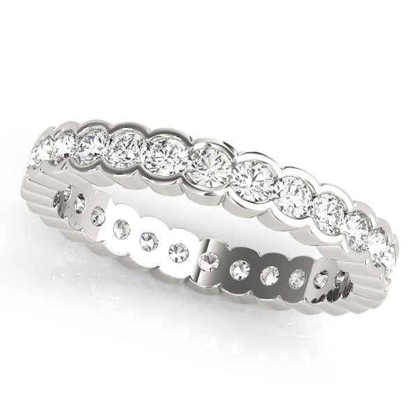 18K White Gold 7/8 ct Diamond Wedding Band