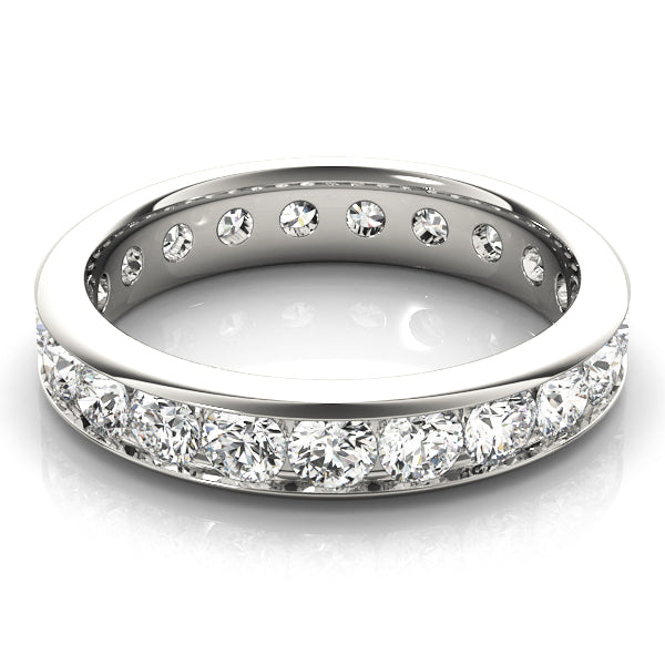 18K White Gold 7/8 ct Diamond Wedding Band