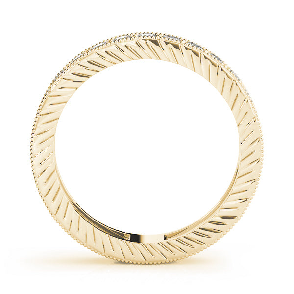 14K Yellow Gold 3/8 ct Diamond Wedding Band