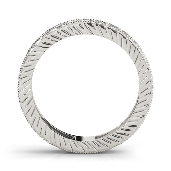 14K White Gold Diamond Wedding Ring