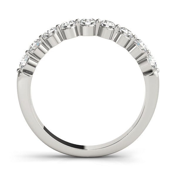 18K White Gold 1/2 ct Diamond Wedding Band