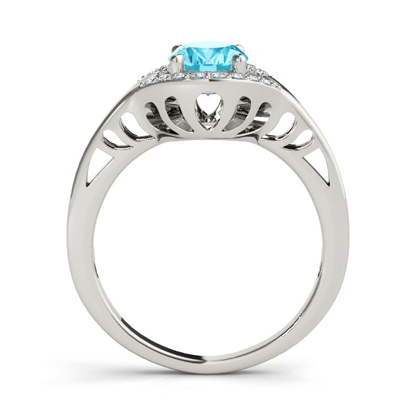 Platinum White Diamond Fashion Ring