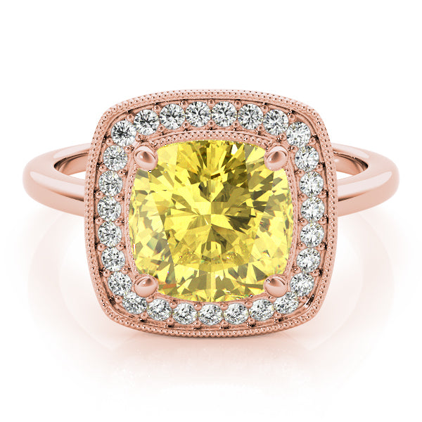 14K Rose Gold Diamond Fashion Ring