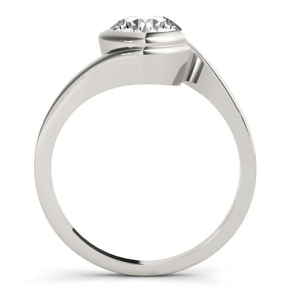Platinum 0.5 CT Round Diamond Engagement Ring