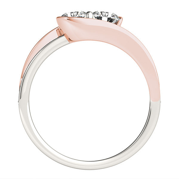 Platinum Multi-Diamond Contemporary Fashion Ring