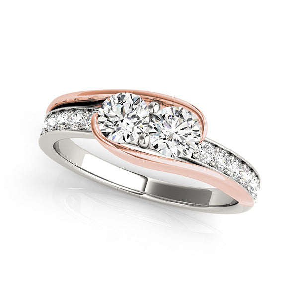 Platinum Multi-Diamond Contemporary Fashion Ring