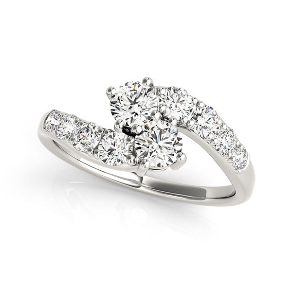 Platinum White Multi-Diamond Fashion Ring