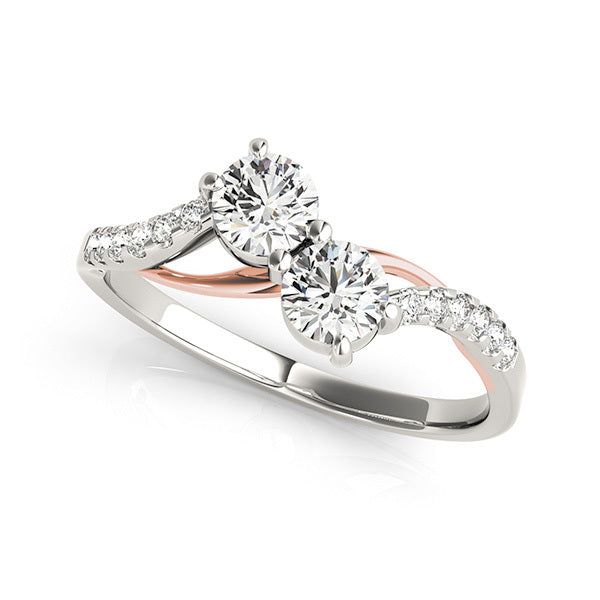 14K White Gold Multi-Stone Diamond Fashion Ring