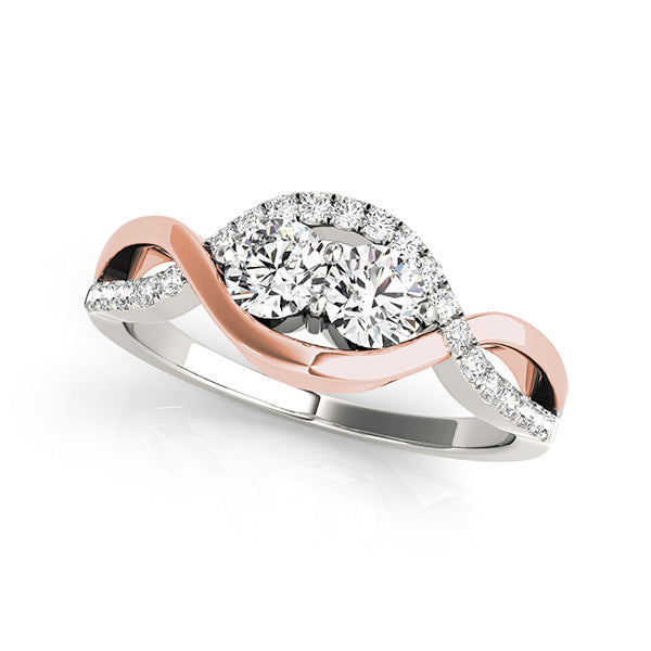 14K White Gold Multi-Diamond Fashion Ring