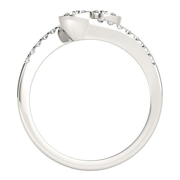 Platinum White Multi-Diamond Fashion Ring