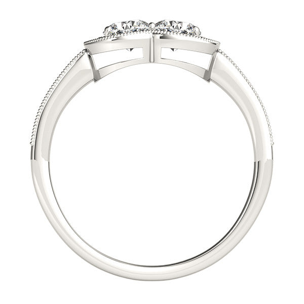 14K White Gold Multi-Diamond Fashion Statement Ring