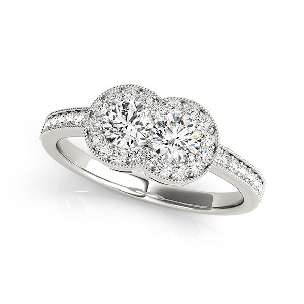 18K White Gold Multi-Diamond Fashion Ring