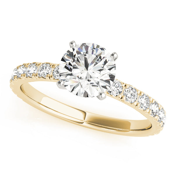 18K Yellow Gold 1.33ctw Round Diamond Engagement Ring