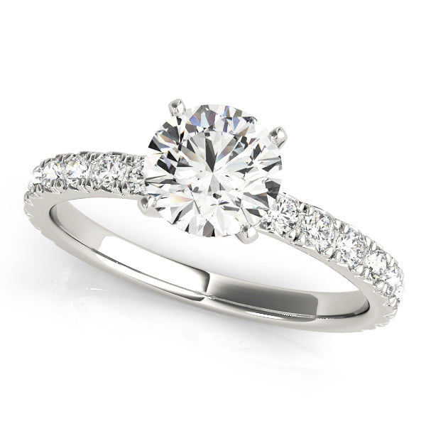 18K White Gold 1.33ctw Diamond Engagement Ring