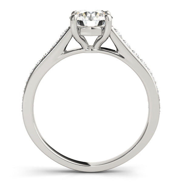 14K White Gold 1.33ctw Round Diamond Engagement Ring
