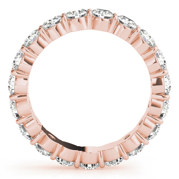 14K Rose Gold Diamond Wedding Ring