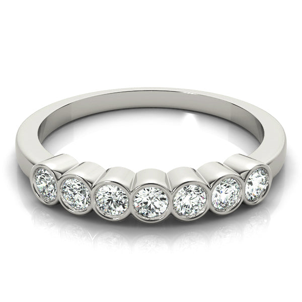 14K White Gold Round Diamond Fashion Ring