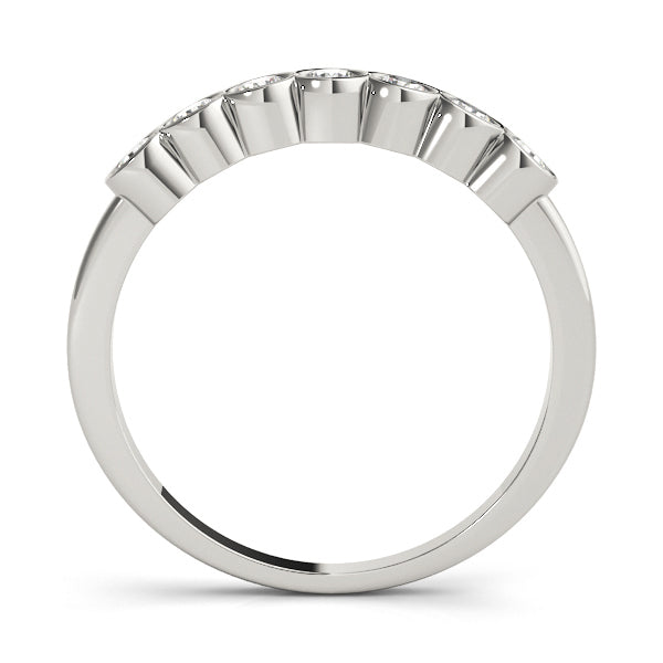 14K White Gold Round Diamond Fashion Ring
