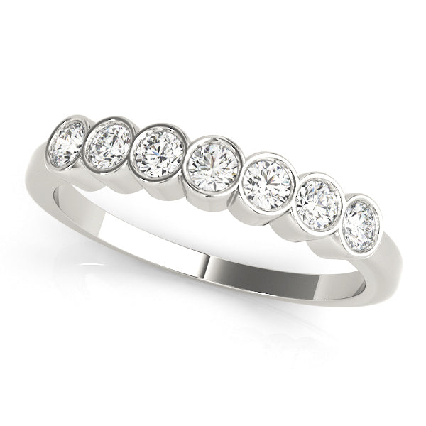 14K White Gold Round Diamond Fashion Ring