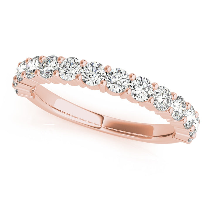 14K Rose Gold 1 ct tw Diamond Wedding Ring