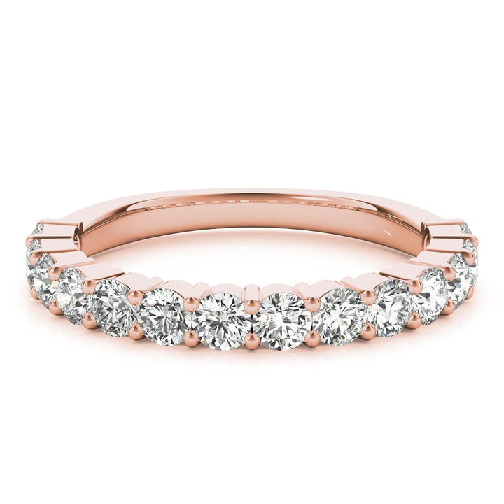 14K Rose Gold 1 ct tw Diamond Wedding Ring