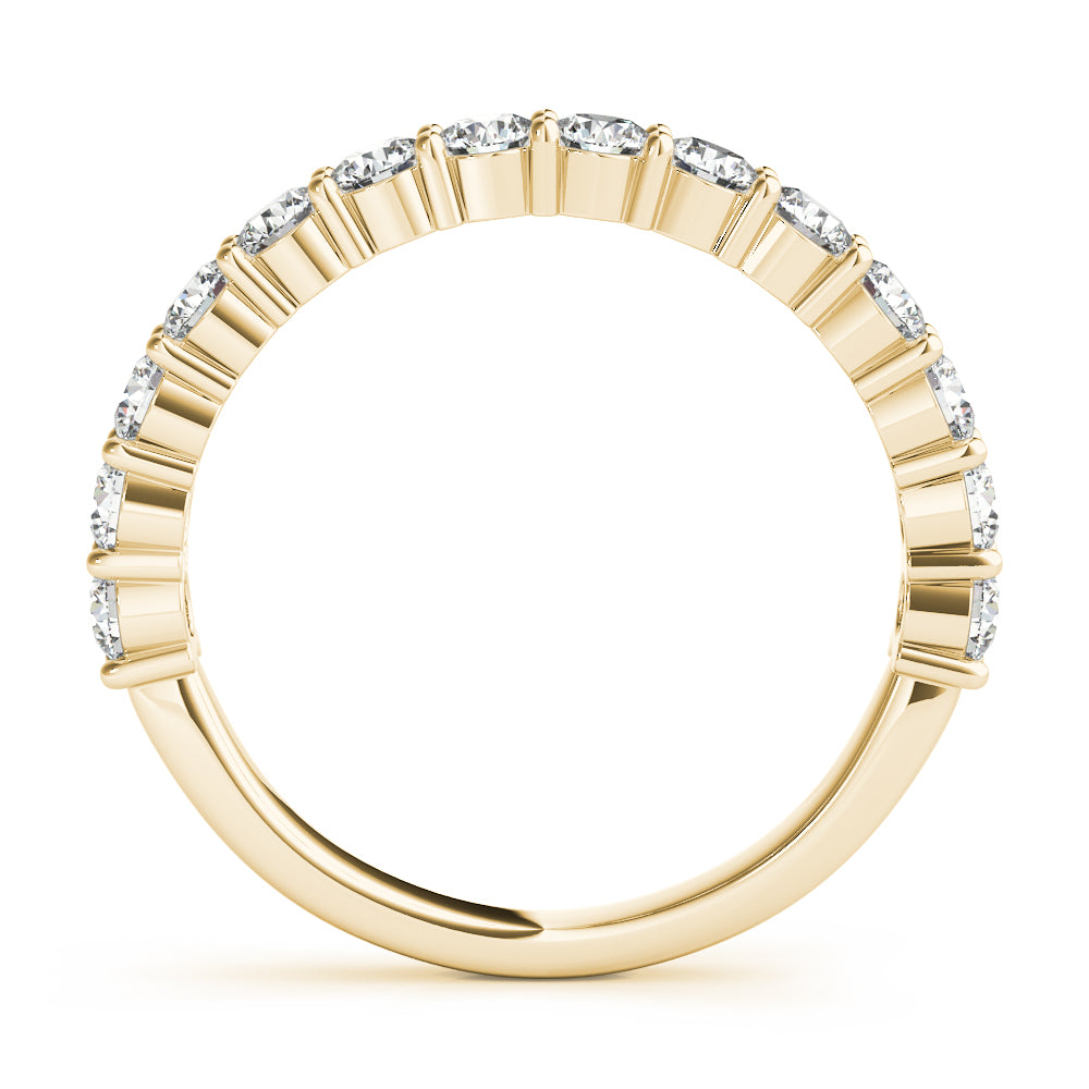 18K Yellow Gold Multi-Diamond Wedding Band