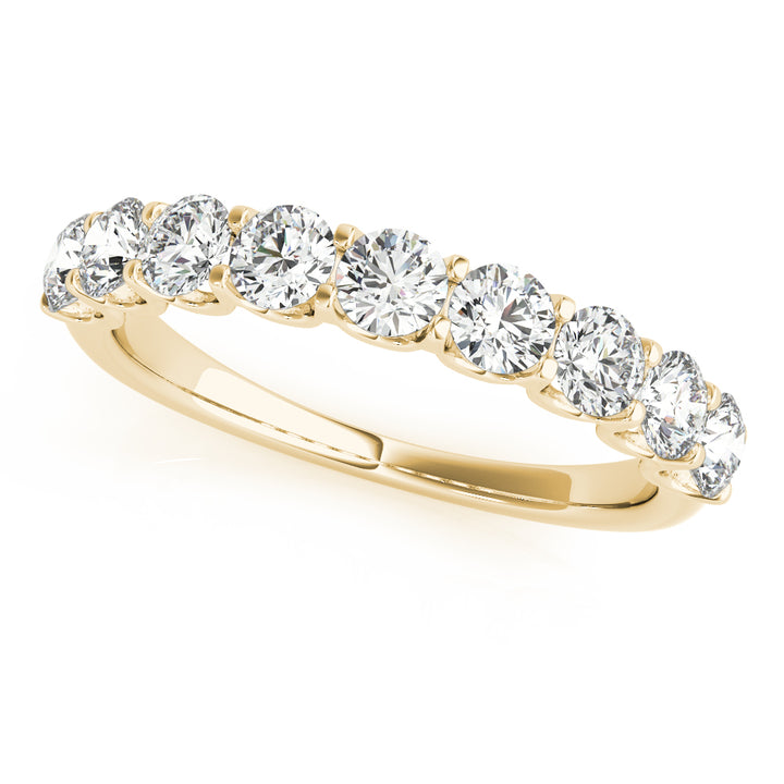 14K Yellow Gold 1 CT Diamond Wedding Band