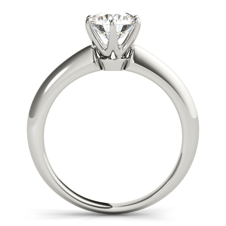 18K White Gold 1ct Diamond Solitaire Engagement Ring
