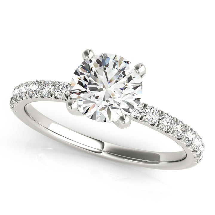 18K White Gold 1.125 ctw Diamond Engagement Ring