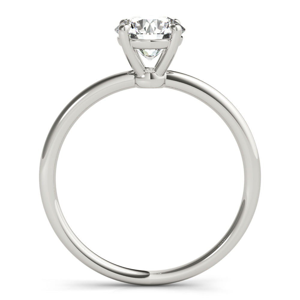 1 CT Platinum Round Diamond Engagement Ring