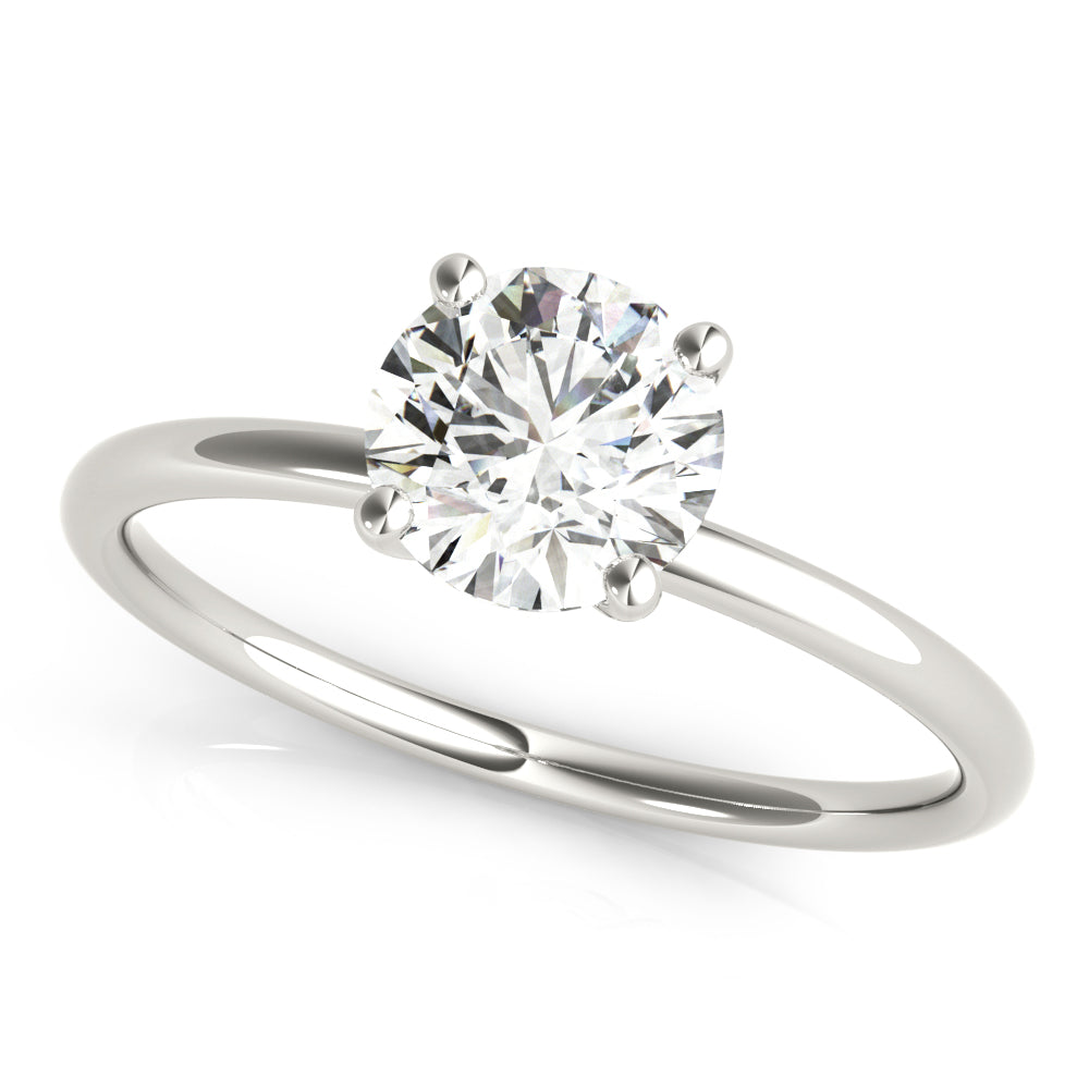 14K White Gold 1 CT Diamond Engagement Ring