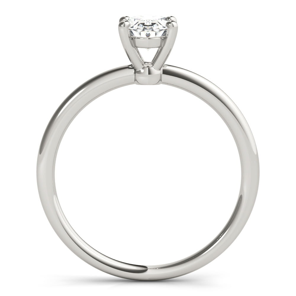 Platinum 0.25ct Oval Diamond Engagement Ring