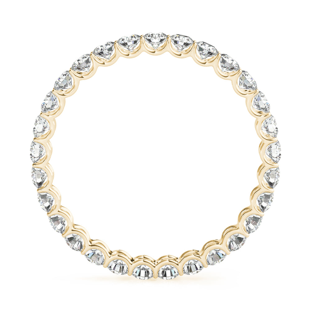 18K Yellow Gold Multi-Diamond Wedding Band