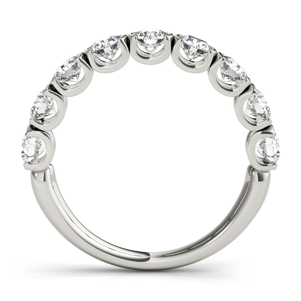 14K White Gold 0.75ctw Diamond Wedding Band