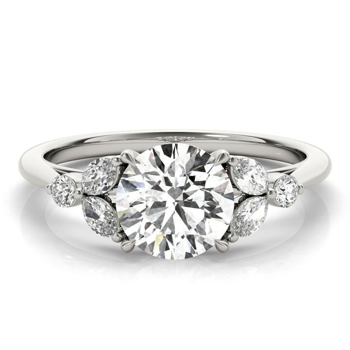 18K White Gold 1.33ctw Diamond Engagement Ring