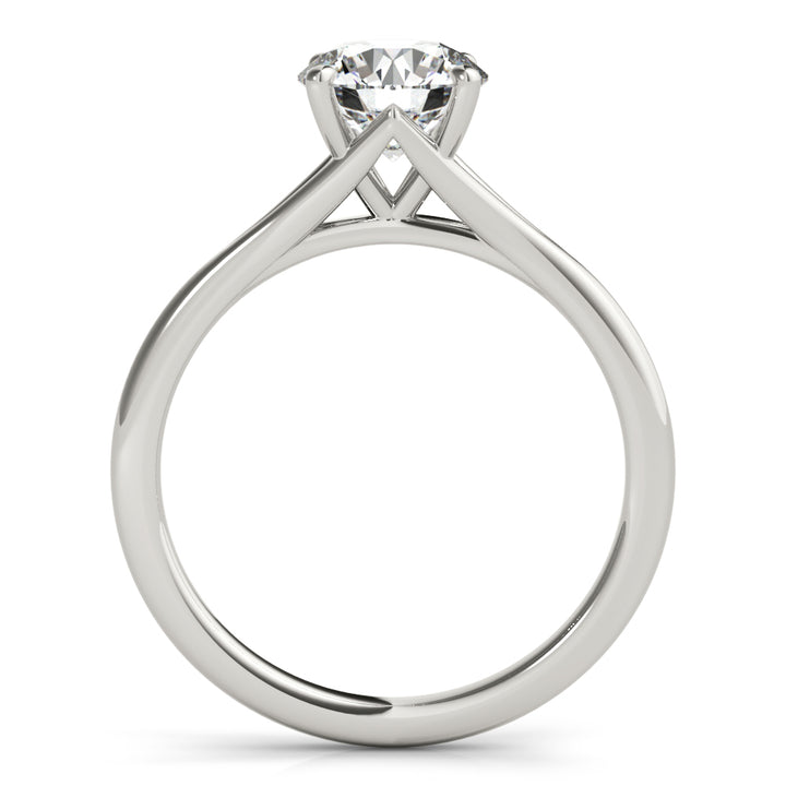14K White Gold 1CT Round Diamond Ring