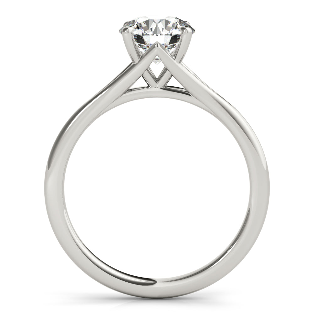 1 CT Platinum Round Diamond Engagement Ring