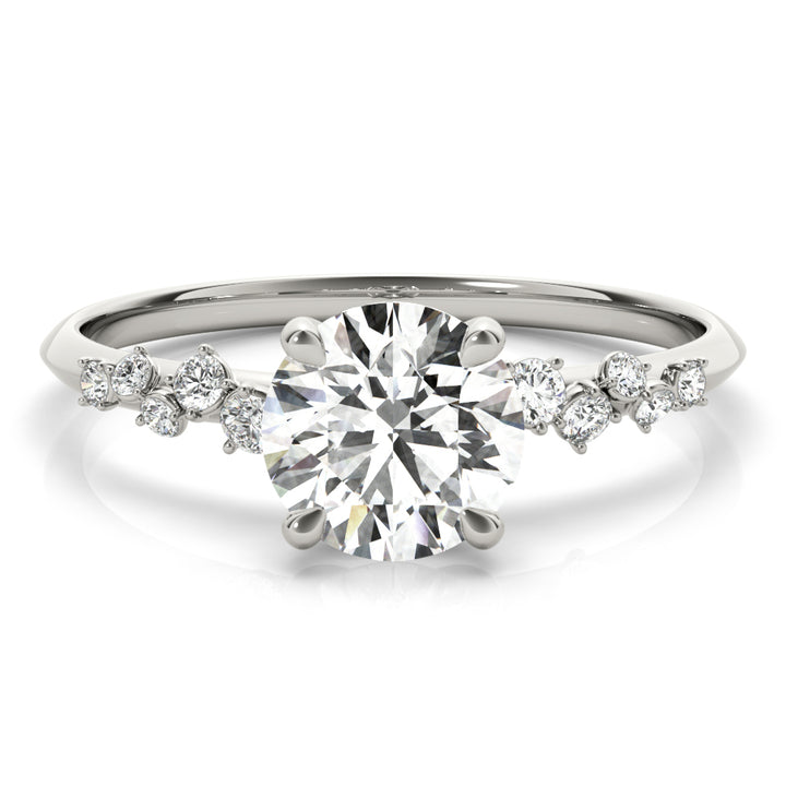 18K White Gold 1 ct Diamond Engagement Ring