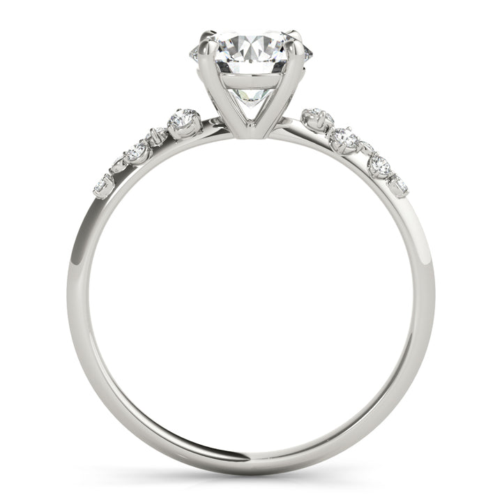 Platinum 1.125ctw Round Diamond Engagement Ring
